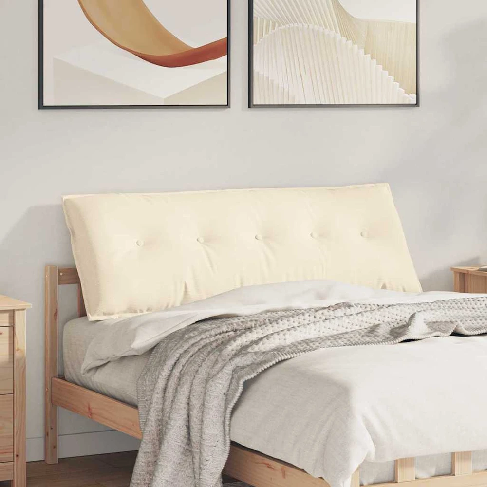 Apsaugos Pagalvė Kreminė 140 x 50 cm Kordūrinis audinys