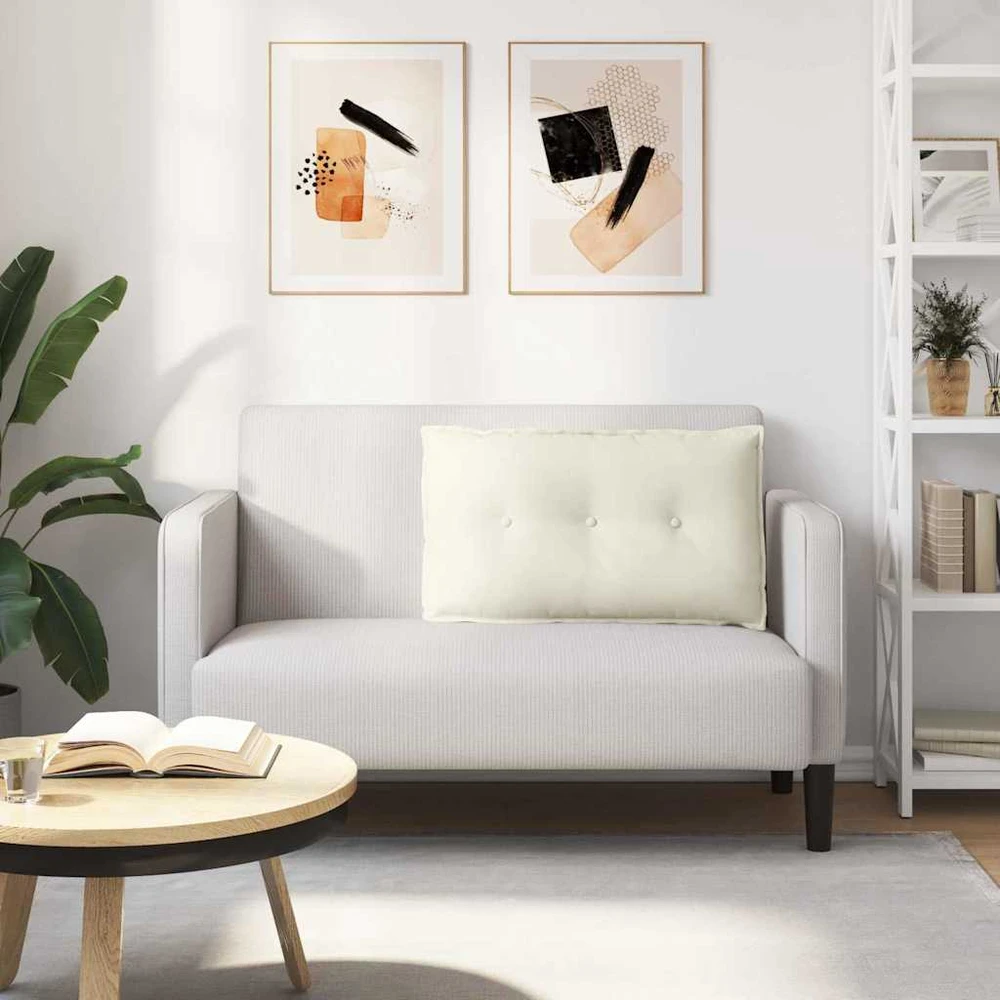 Apsaugos Pagalvė Kreminė 80 x 50 cm Kordūrinis audinys