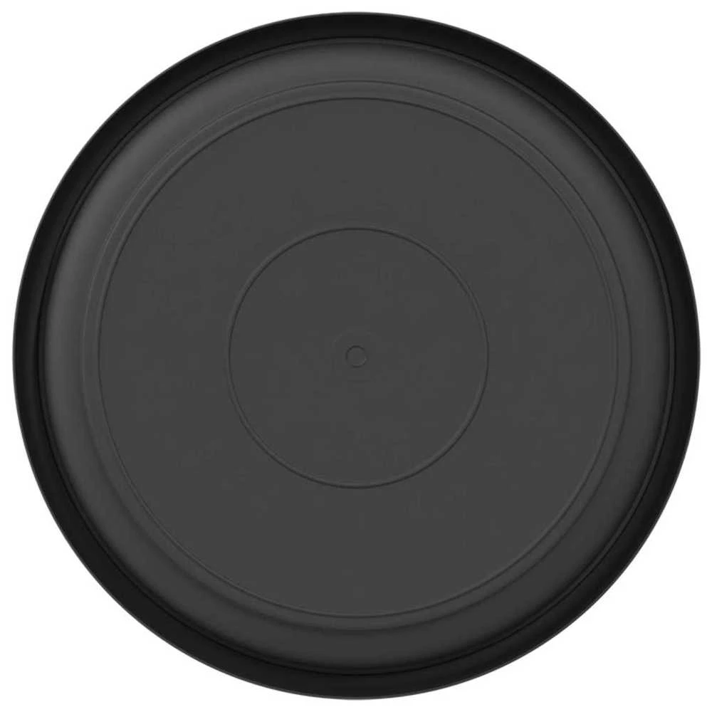 Apvalus gėlių padėklas 24 vnt. Juoda Ø 19 x 2 cm Plastmasė