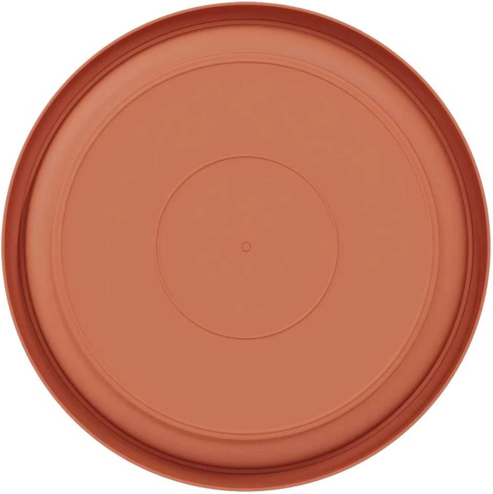 Apvalus gėlių padėklas 24 vnt. Raudona plyta Ø 21,5 x 2,5 cm