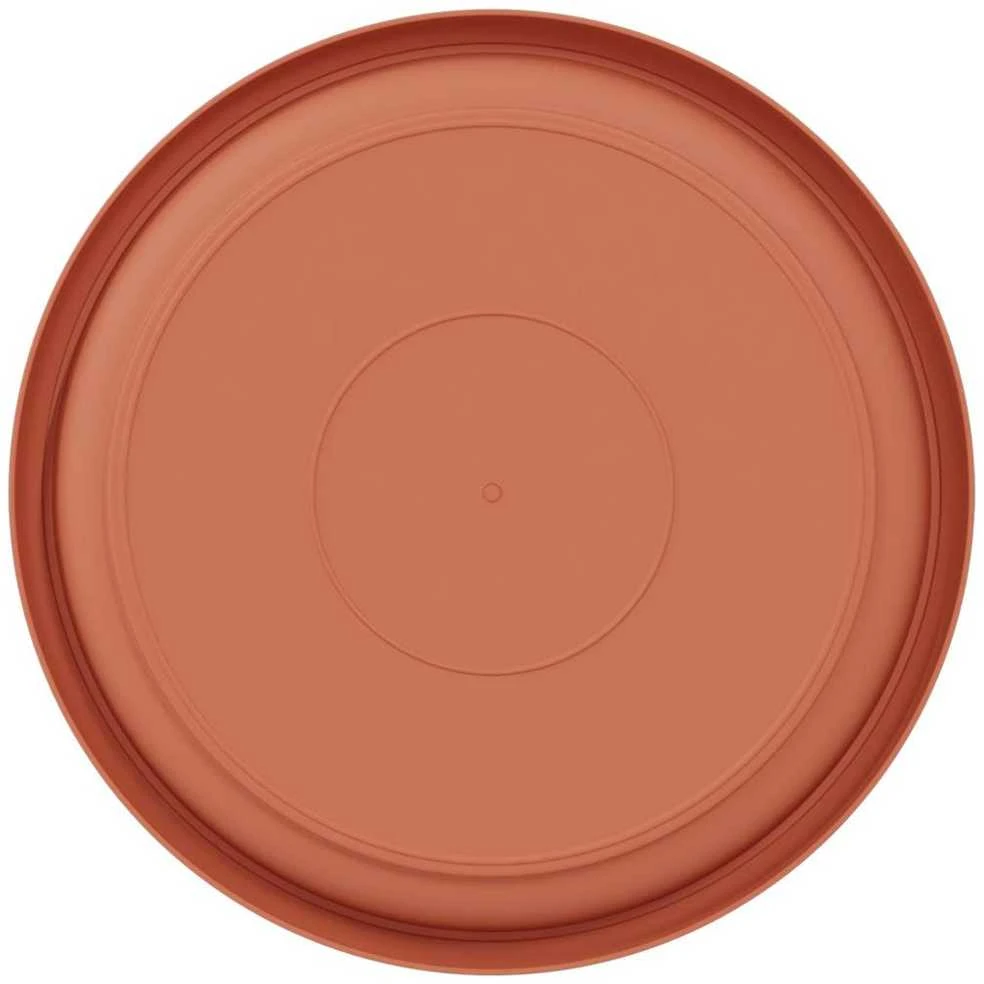 Apvalus gėlių padėklas 24 vnt. Raudona plyta Ø 23,5 x 2,5 cm