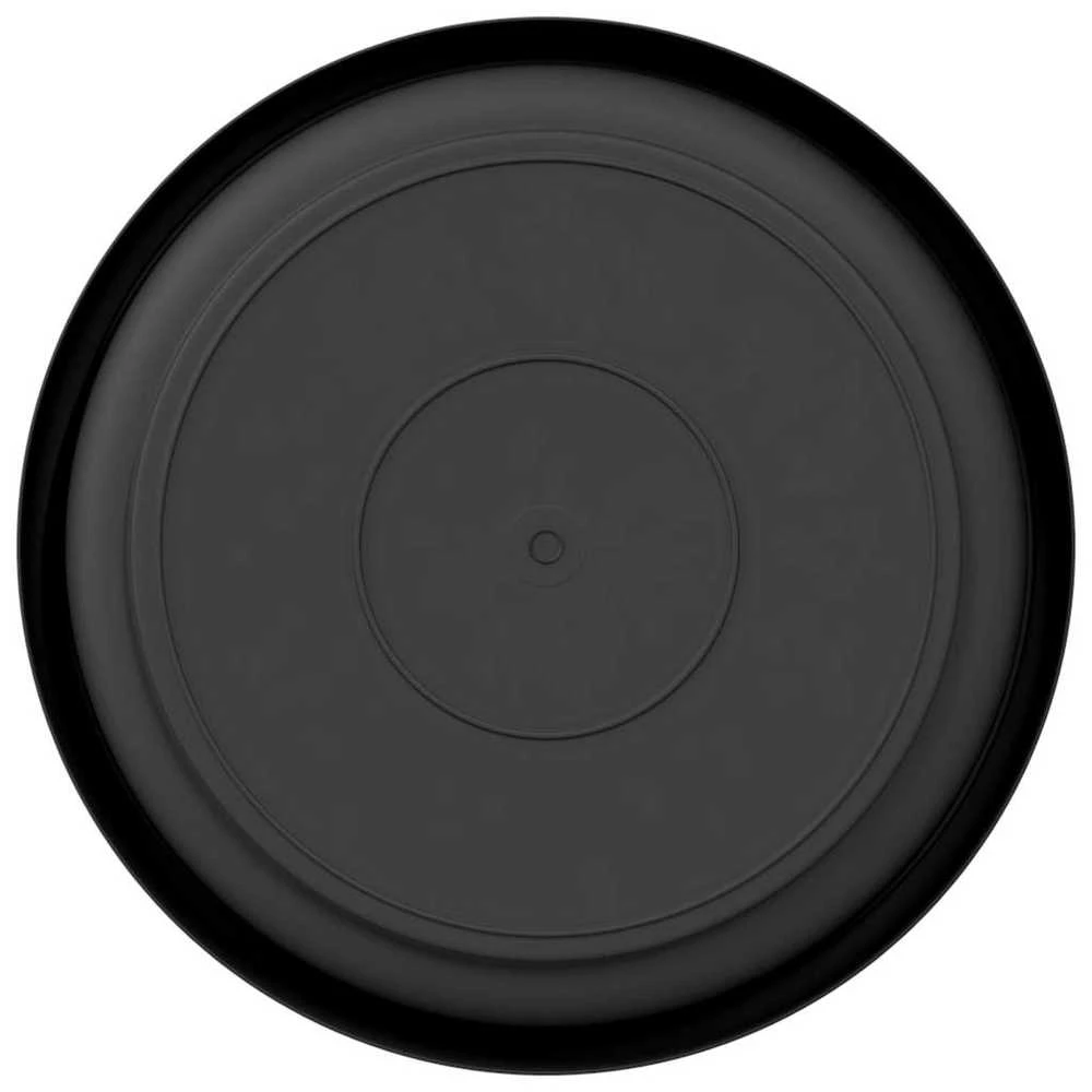 Apvalus gėlių padėklas 6 vnt. Juoda Ø 14 x 2 cm Plastmasė