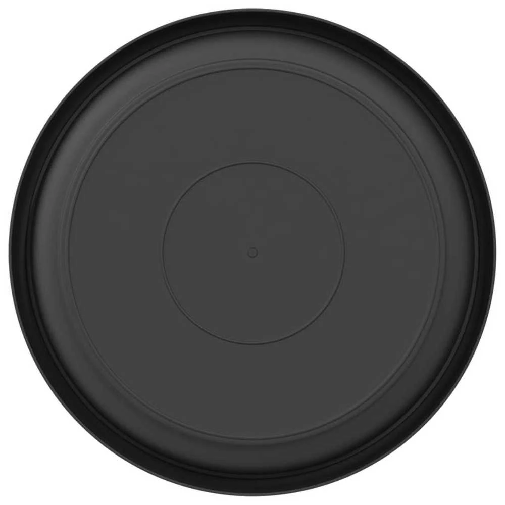 Apvalus gėlių padėklas 6 vnt. Juoda Ø 21,5 x 2,5 cm Plastmasė