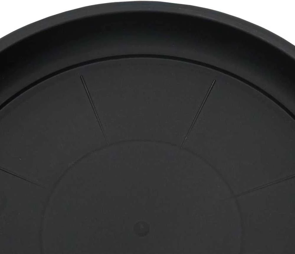 Apvalus gėlių padėklas 6 vnt. Juoda Ø 15,5 x 2 cm Plastmasė