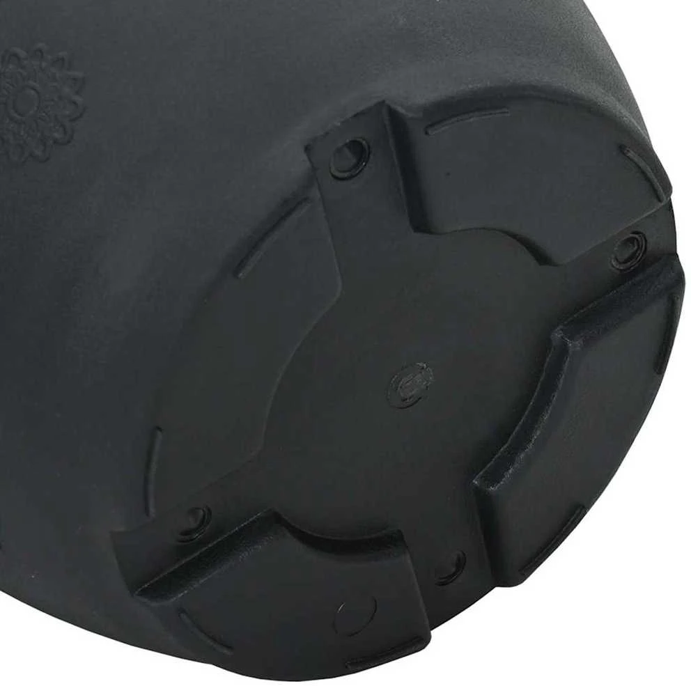 Apvalus gėlių vazonas 24 vnt. Juoda Ø 30 x 25 cm Plastmasė