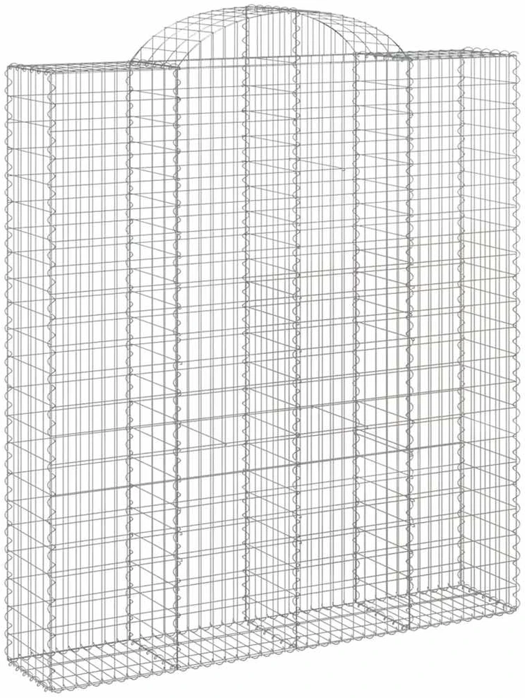 Arkiniai gabionų krepšeliai, 20 vnt., 200x50x220/240 cm, cinkuota geležis