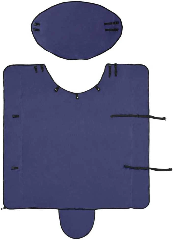 Arklių antklodė Jūrinė mėlyna 135 cm Poliesterio flisas