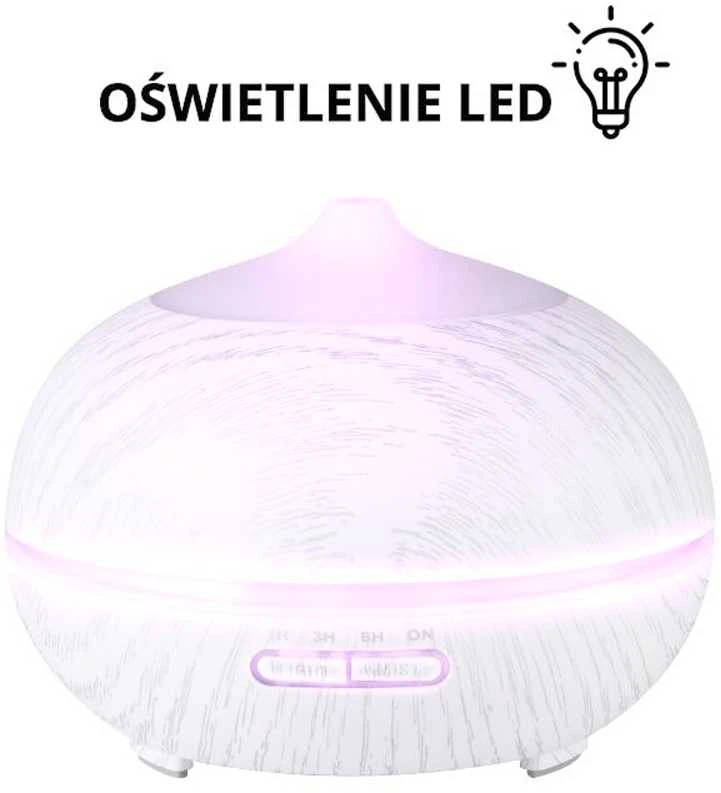 Drėkintuvas Activeshop Eterinių aliejų garintuvas su nuotolinio valdymo pulteliu SPA DROP Baltas WOOD
