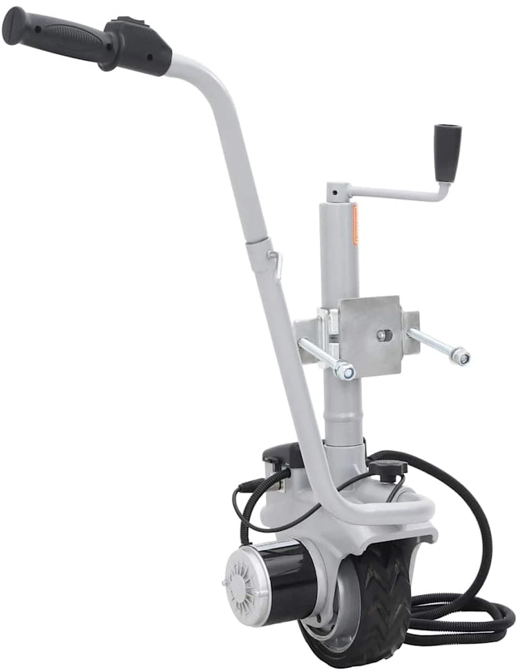 Atraminis ratukas su varikliu priekabai, aliuminis, 12V, 350W