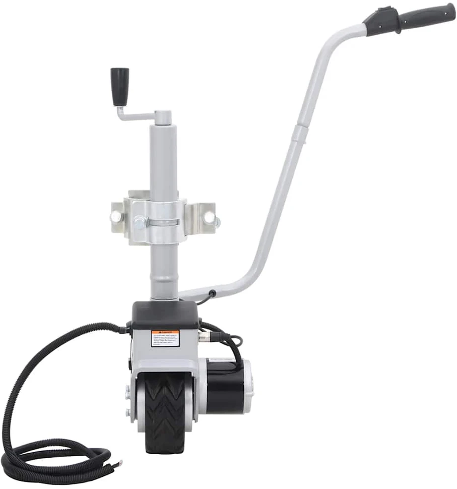Atraminis ratukas su varikliu priekabai, aliuminis, 12V, 350W