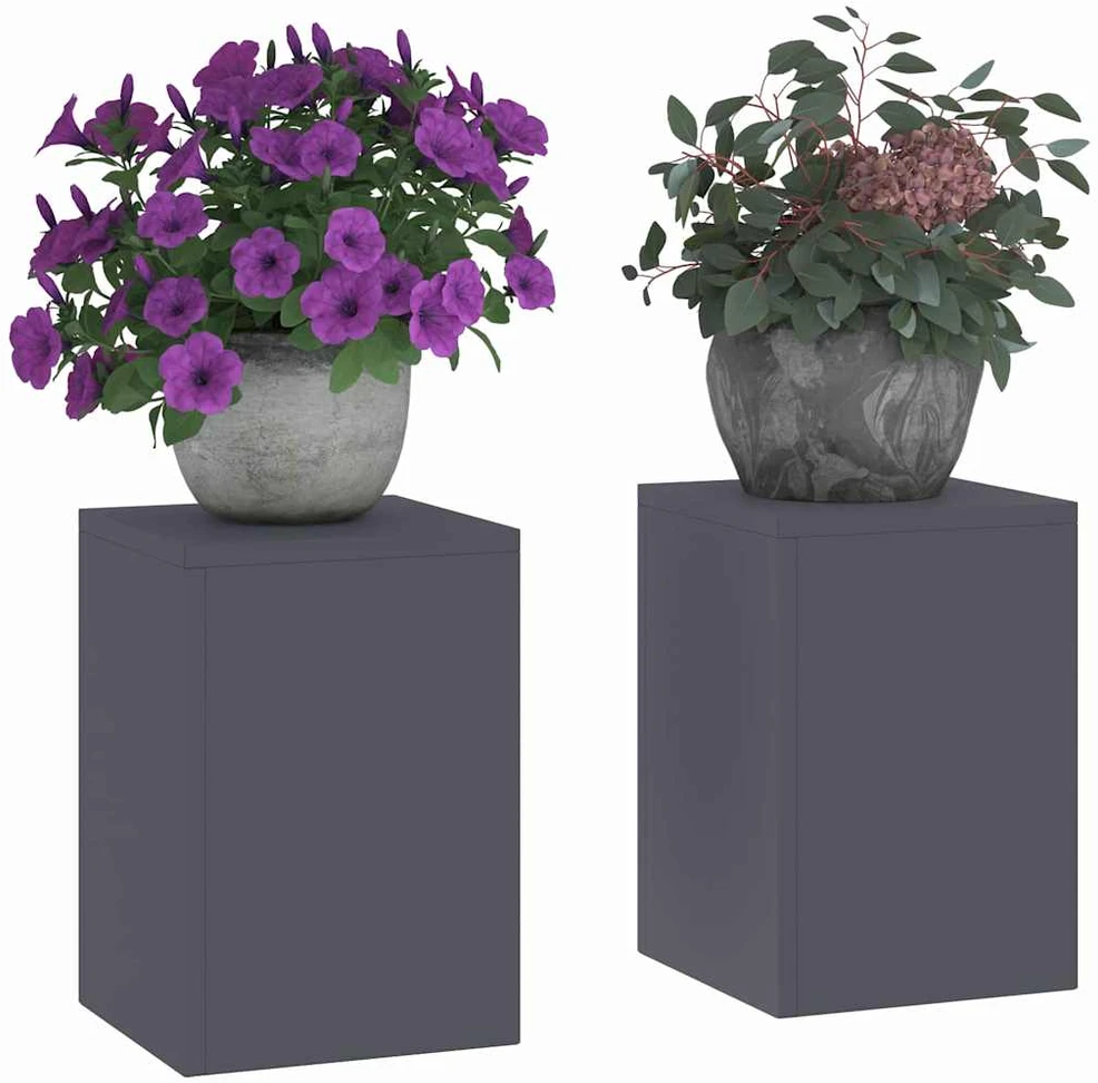 Augalų stovas 2 pcs Antracitas 24 x 24 x 35 cm Plienas