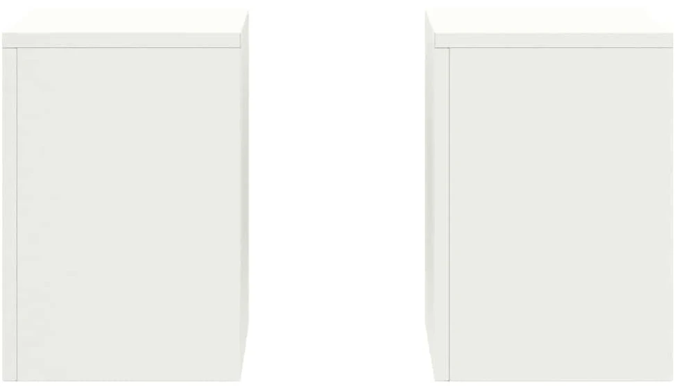 Augalų stovas 2 pcs Balta 24 x 24 x 35 cm Plienas