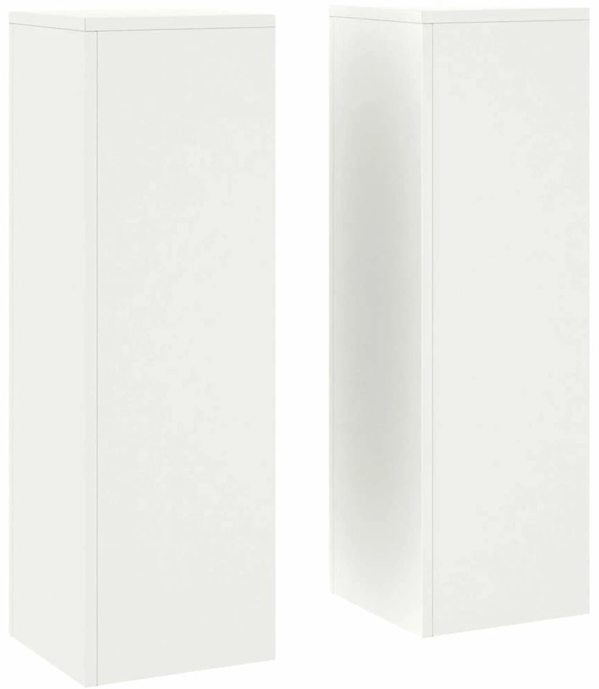 Augalų stovas 2 pcs Balta 24 x 24 x 75 cm Plienas