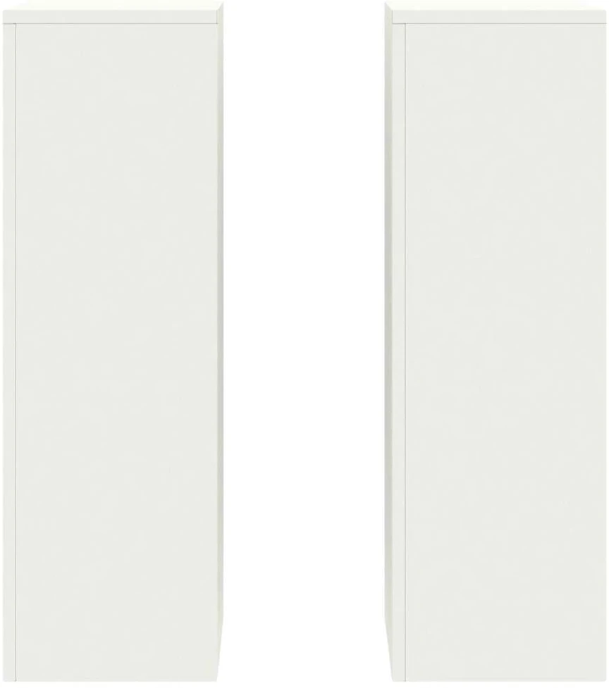 Augalų stovas 2 pcs Balta 24 x 24 x 75 cm Plienas