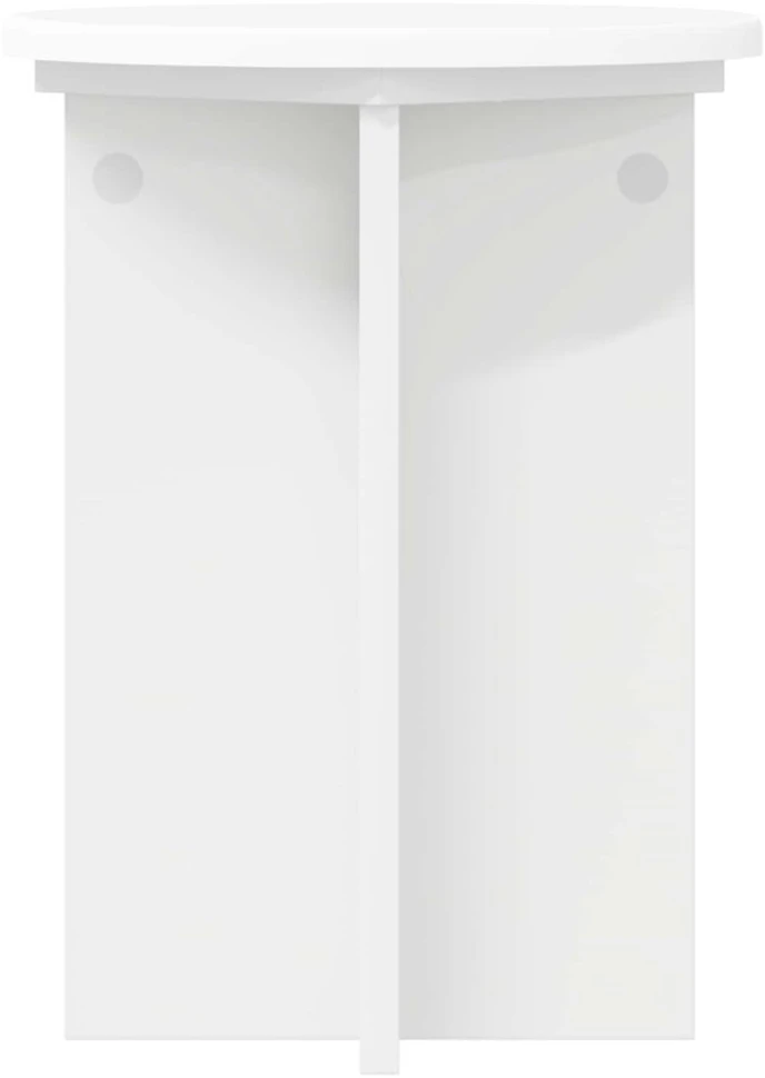 Augalų stovas 2 pcs Balta Ø295 x 40 cm Apdirbta mediena