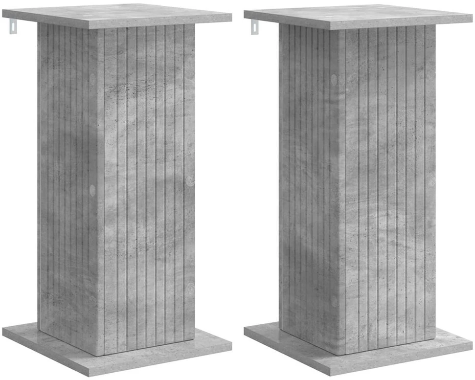 Augalų stovas 2 vnt. Betono pilka 30,5 x 30 x 60,5 cm