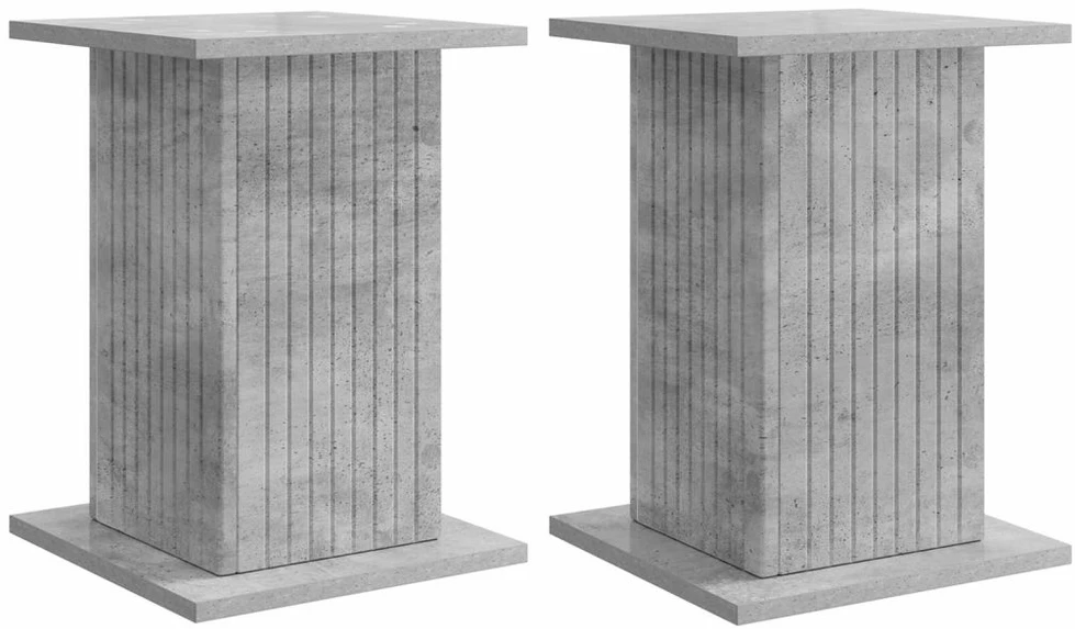 Augalų stovas 2 vnt. Betono pilka 30,5 x 30 x 43 cm