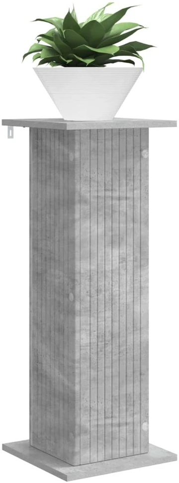 Augalų stovas 2 vnt. Betono pilka 30,5 x 30 x 80,5 cm