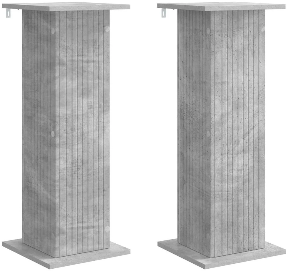 Augalų stovas 2 vnt. Betono pilka 30,5 x 30 x 80,5 cm