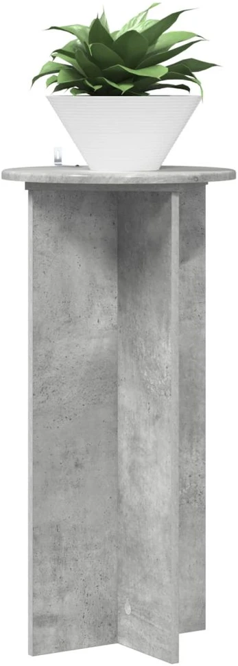 Augalų stovas 2 vnt. Betono pilka 40 x 40 x 80 cm