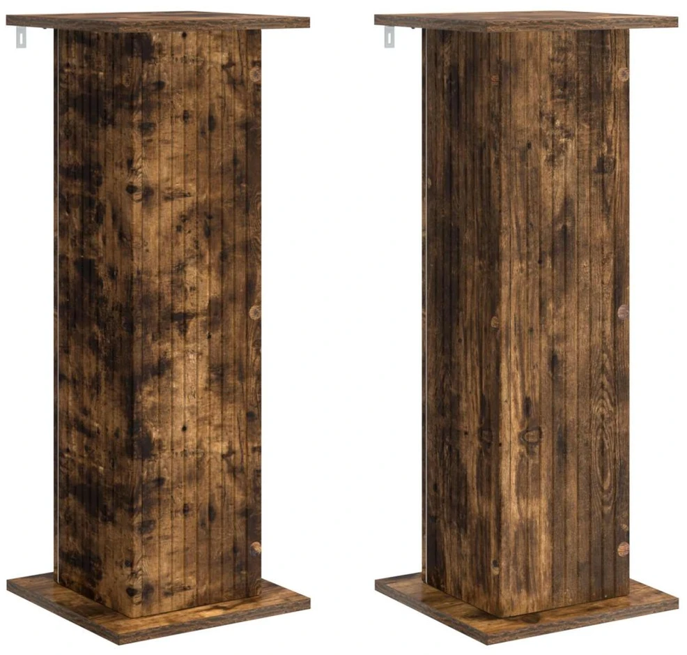 Augalų stovas 2 pcs Dūminio ąžuolo 305 x 30 x 805 cm