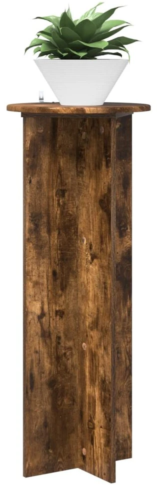 Augalų stovas 2 vnt. Dūminio ąžuolo Ø40 x 100 cm