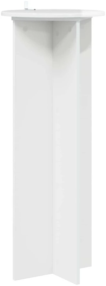 Augalų stovas 2 vnt. Itin blizgi balta Ø40 x 100 cm