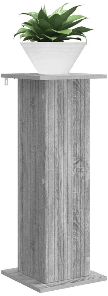 Augalų stovas 2 vnt. Pilka sonoma ąžuolo 30,5 x 30 x 80,5 cm
