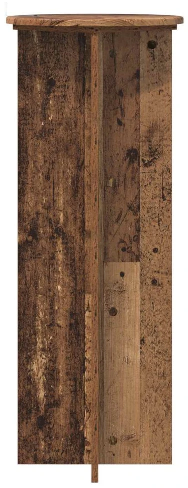 Augalų stovas 2 vnt. Sendintos medienos Ø40 x 100 cm