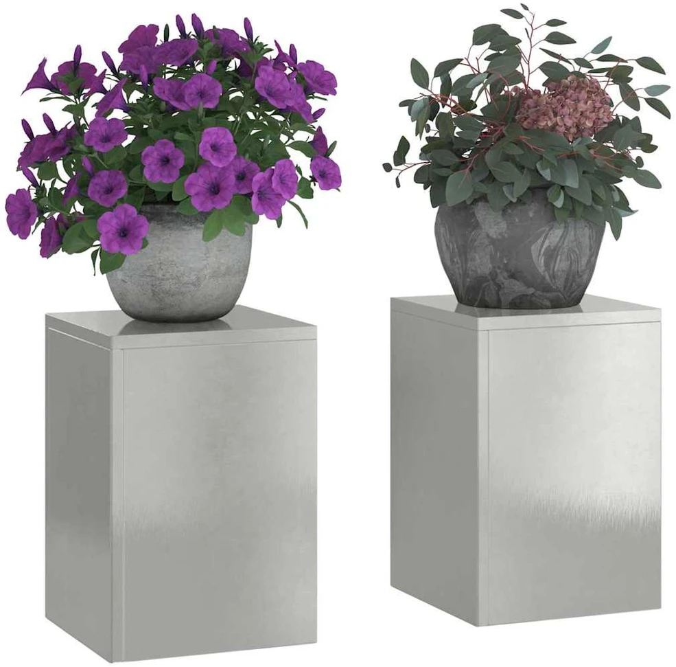 Augalų stovas 2 pcs Sidabro 24 x 24 x 35 cm