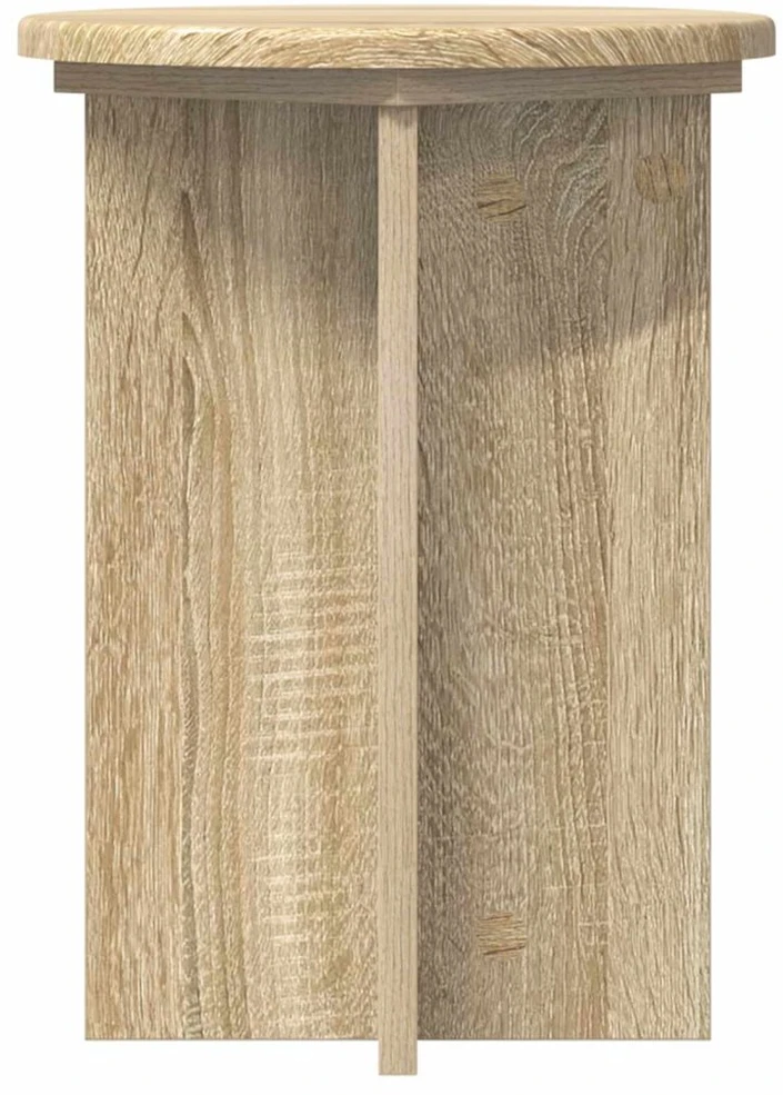 Augalų stovas 2 pcs Sonoma ąžuolas Ø295 x 40 cm