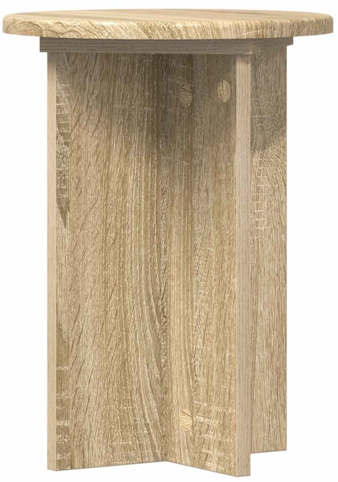 Augalų stovas 2 pcs Sonoma ąžuolas Ø295 x 40 cm
