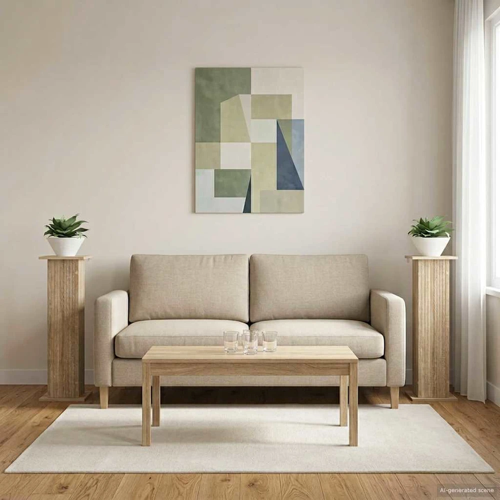 Augalų stovas 2 vnt. Sonoma ąžuolas 30,5 x 30 x 100,5 cm