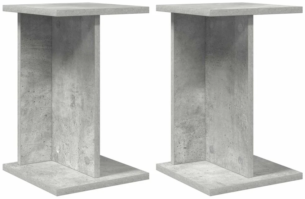 Augalų stovas 2 vnt. Betono pilka 25 x 25,5 x 40,5 cm