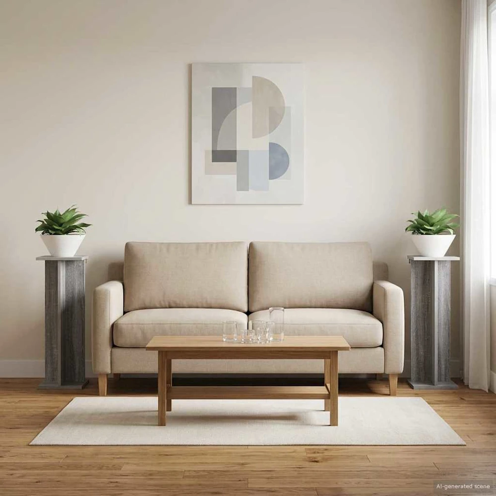 Augalų stovas 2 vnt Pilka Sonoma 25 x 255 x 805 cm