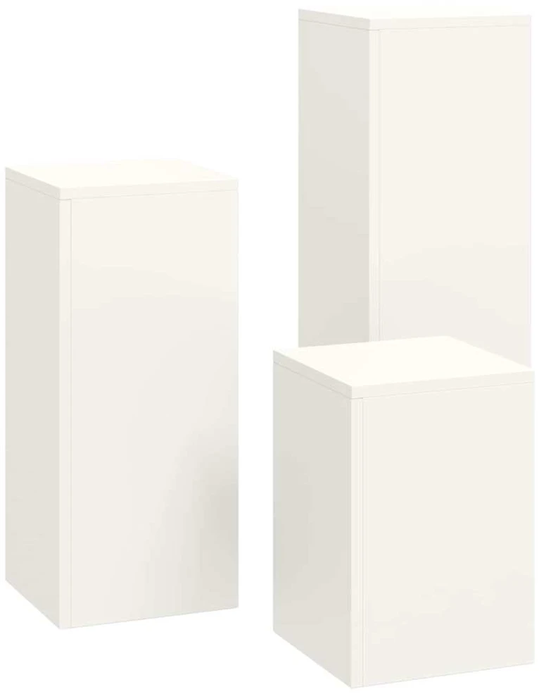Augalų stovas 3 pcs Balta Plienas