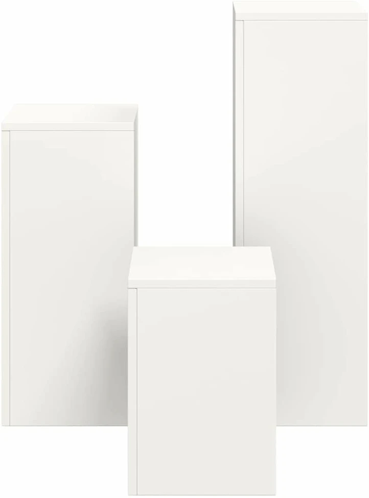 Augalų stovas 3 pcs Balta Plienas