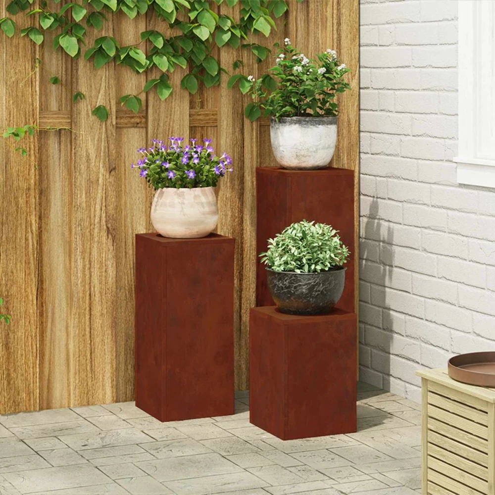 Augalų stovas 3 pcs Rūdijanti