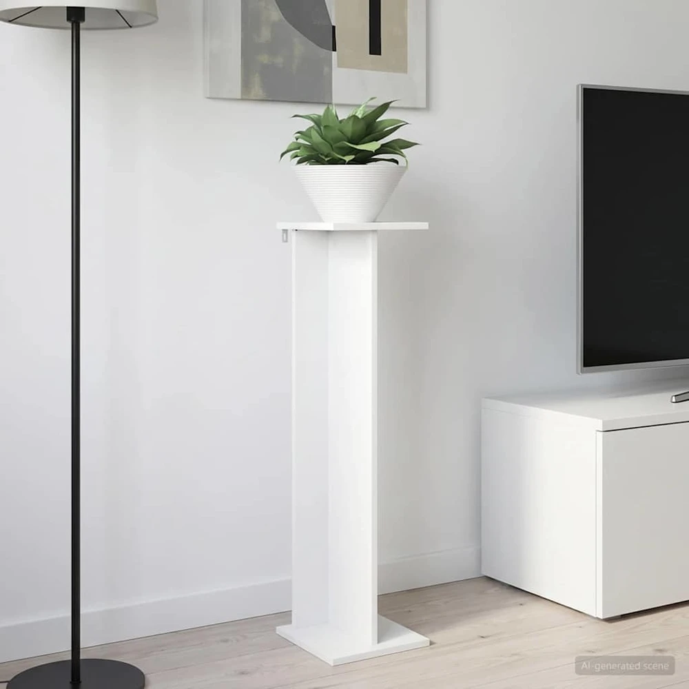 Augalų stovas Balta 25 x 25,5 x 100,5 cm Apdirbta mediena