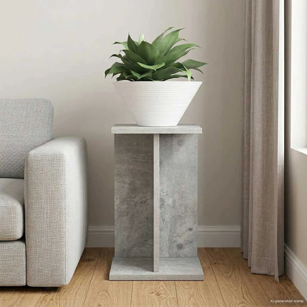 Augalų stovas Betono pilka 25 x 25,5 x 40,5 cm Apdirbta mediena
