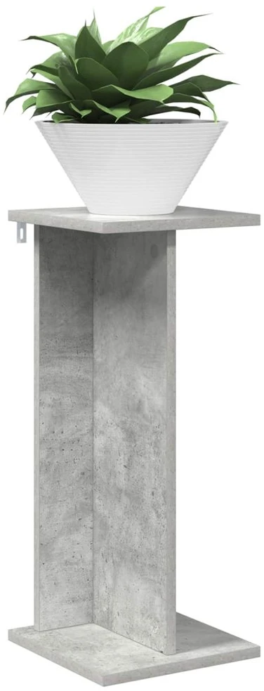 Augalų stovas Betono pilka 25 x 25,5 x 60,5 cm Apdirbta mediena