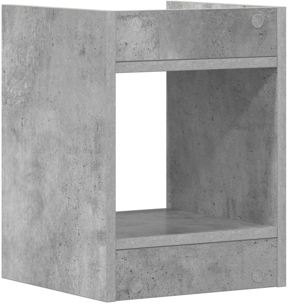 Augalų stovas Betono pilka 30 x 30 x 40 cm Apdirbta mediena