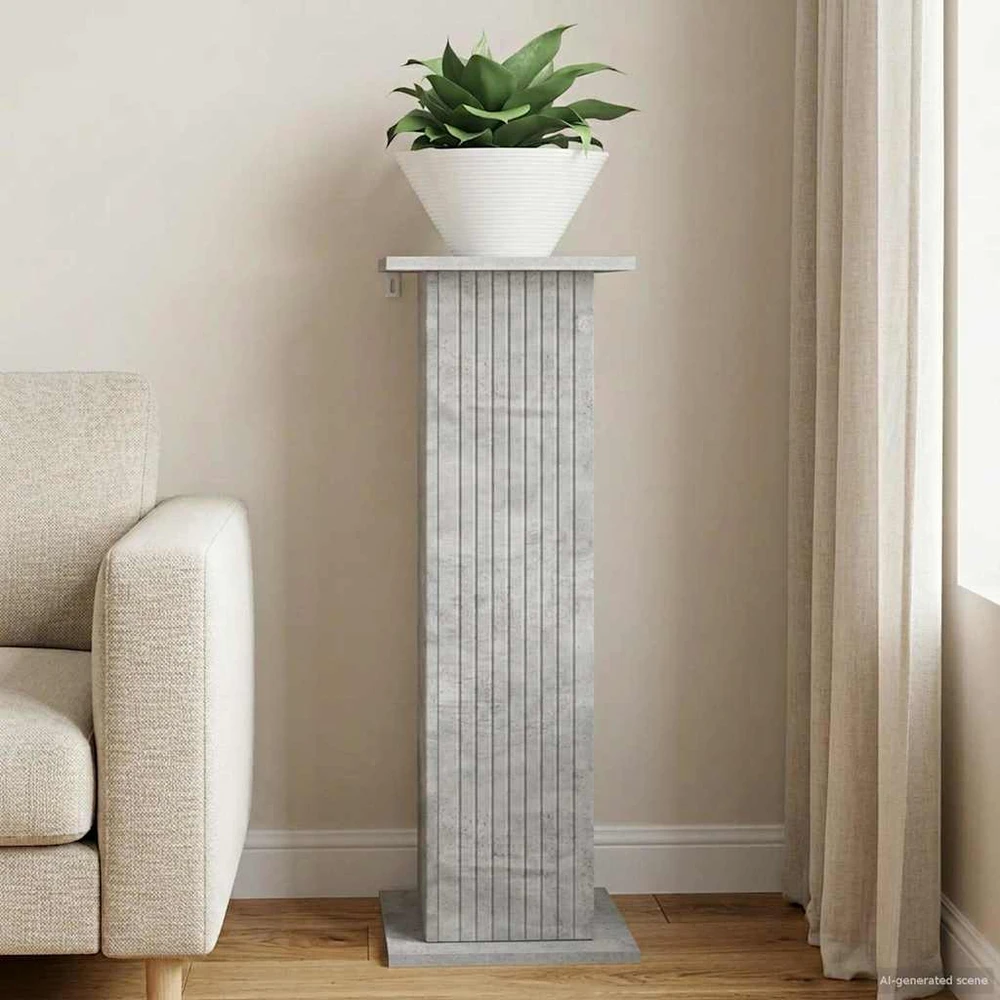 Augalų stovas Betono pilka 30,5 x 30 x 80,5 cm Apdirbta mediena