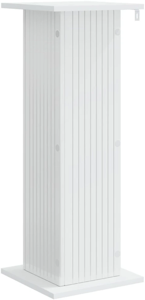Augalų stovas Itin blizgi balta 30,5 x 30 x 80,5 cm