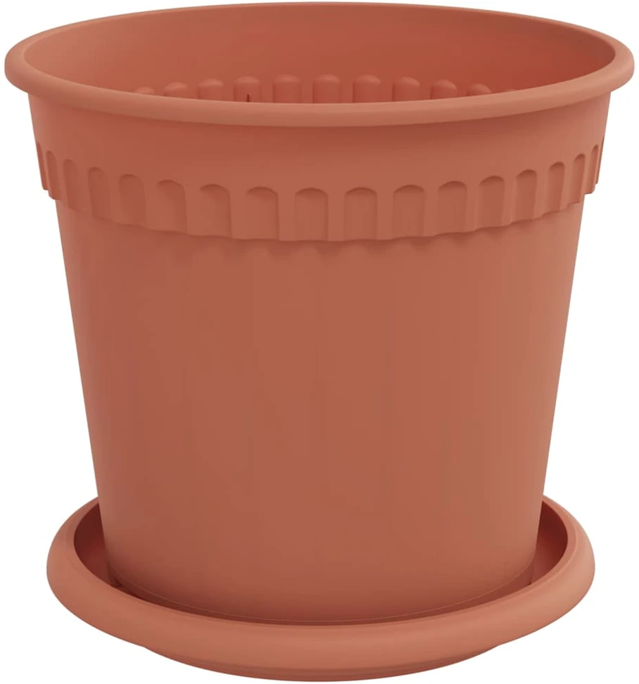 Lova Augalų vazonai 24 vnt. Raudona plyta Plastmasė