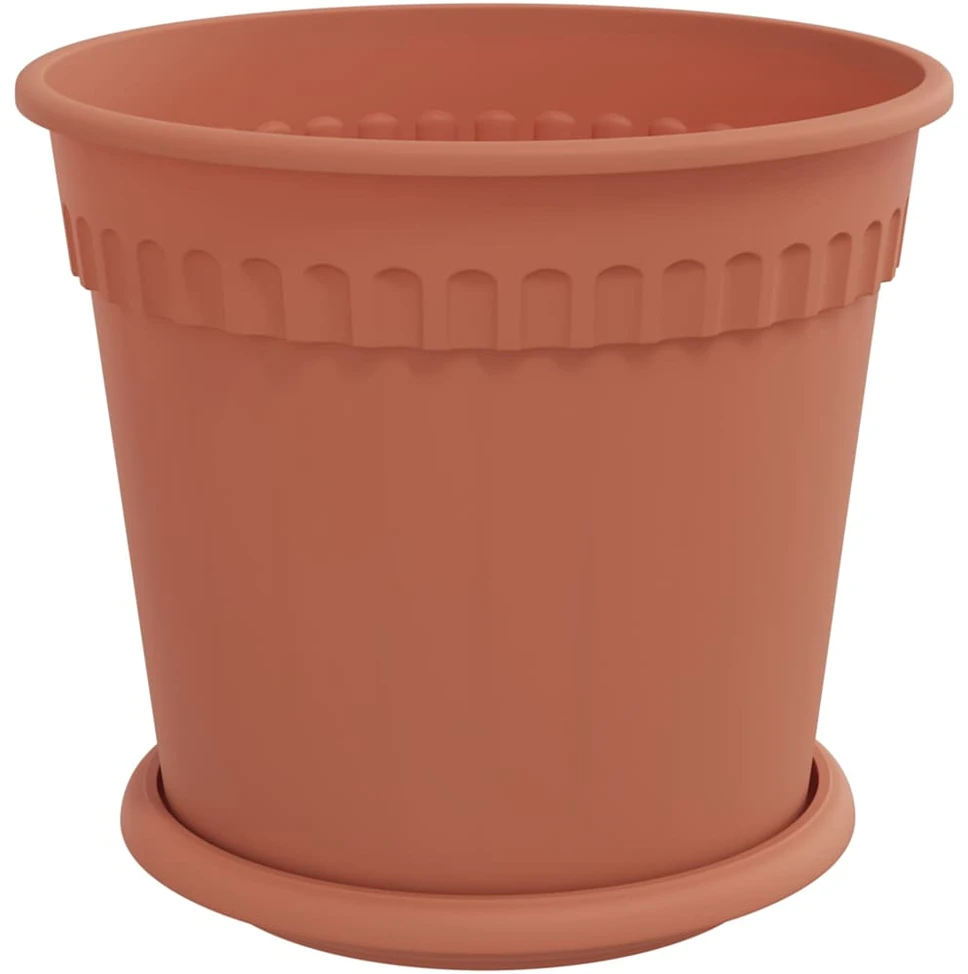 Lova Augalų vazonai 24 vnt. Raudona plyta Plastmasė
