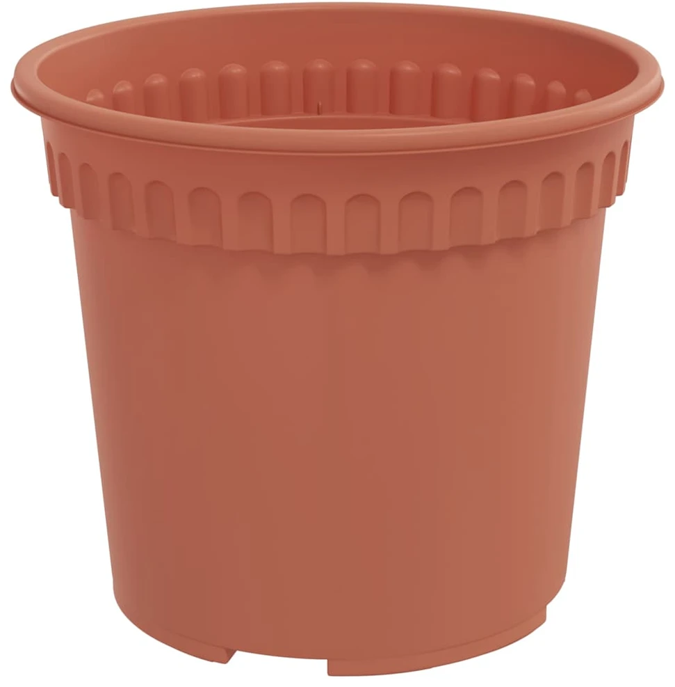 Augalų vazonai 6 vnt. Raudona plyta Plastmasė