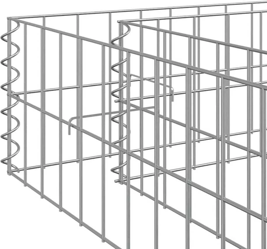 Aukštas gabiono lovelis, 500x100x20cm, galvanizuotas plienas