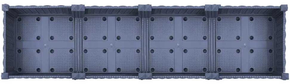 Aukštas lovelis, 160x40x71cm, polipropilenas