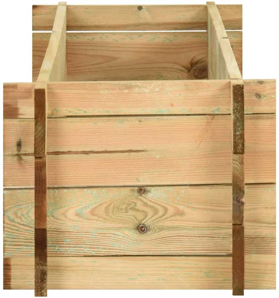Aukštas lovelis daržovėms, 120cm, impregnuota pušies mediena